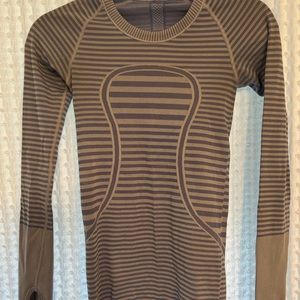 Lululemon Swiftly Tech Long Sleeve- Lilac Striped size 2.